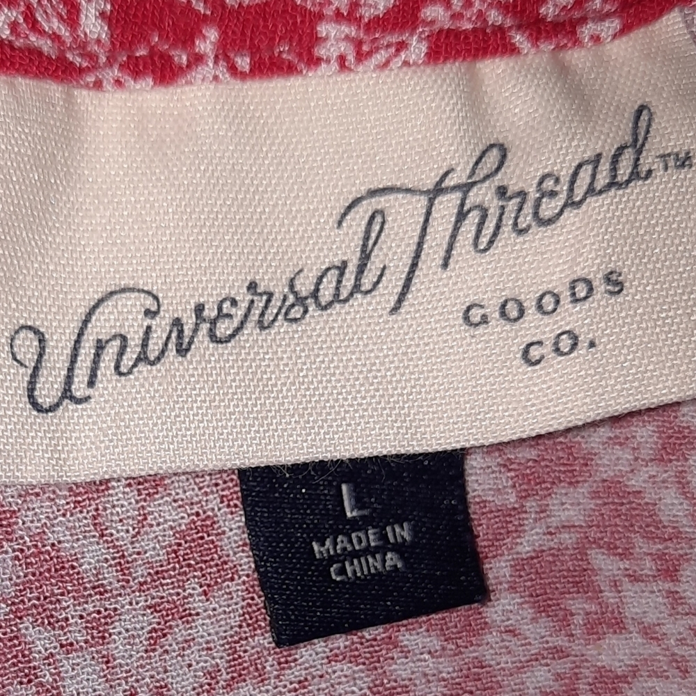 Universal Thread Red Cropped Top Large - Picture 4 of 5